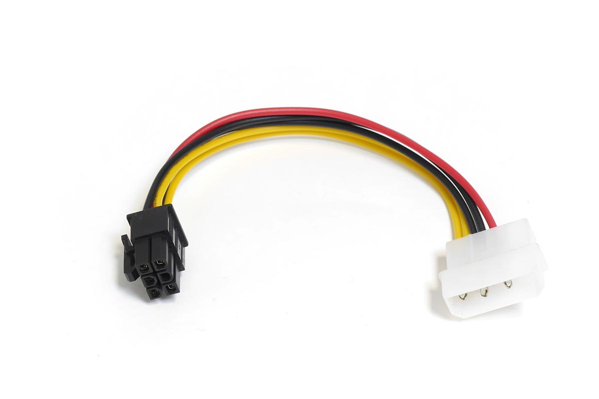 Переходник питания 4pin Molex — 6pin для видеоадаптера