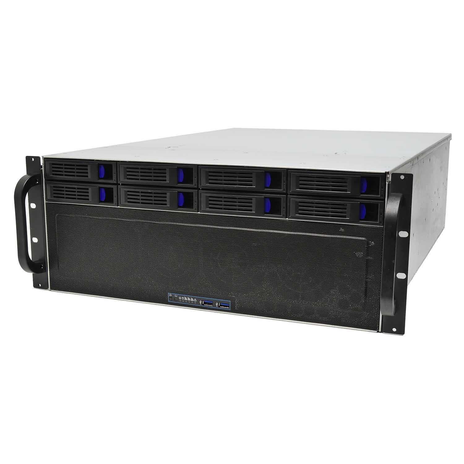 Серверный корпус 4U NR-R4109 8xHot Swap SAS/SATA (EATX 12x13), 650mm, черный, Negorack