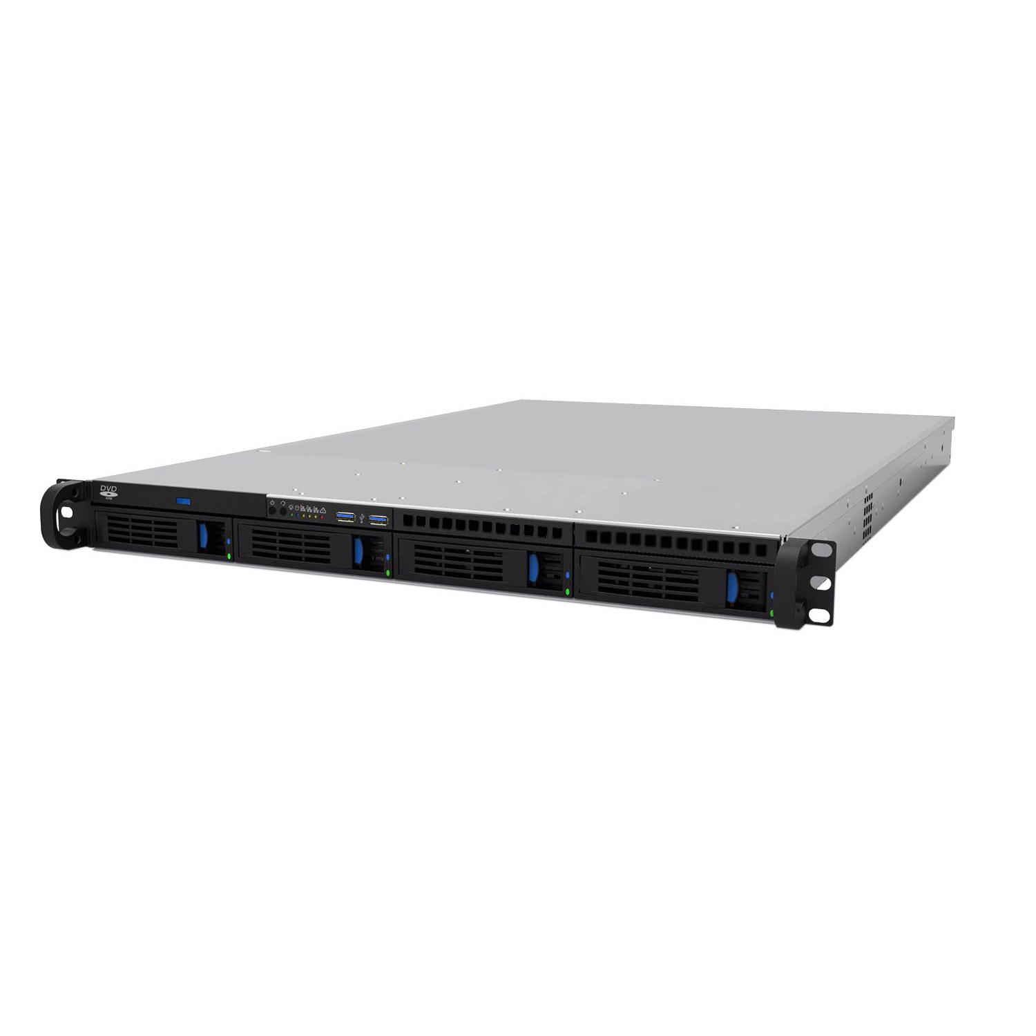Серверный корпус 1U NR-R1004 600Вт 4xHot Swap SAS/SATA (ATX 10"x12", 2x2.5" int, Slim CD, 550mm) 